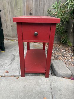 Red Side/end table