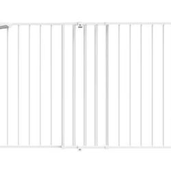 Babelio 31.5-55" No Bottom Bar Baby Pet Gate Extra Wide, 2-in-1 Auto Close