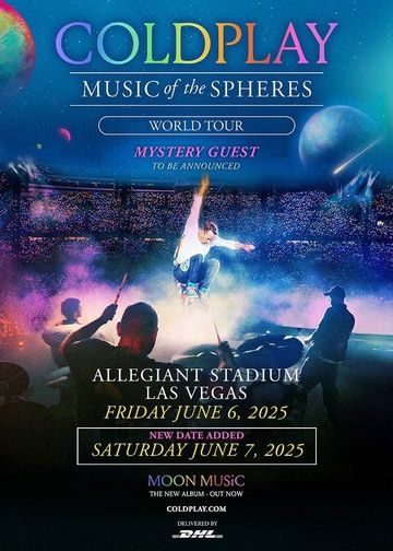 Coldplay concert tickets at the allegiant Stadium today, June 7