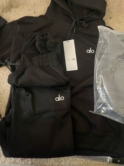 Hoodie alo set size men small cuffed bottom set