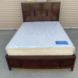 Queen Bed Frame With Mattress