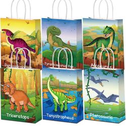 15 Bolsas Para Dulces Y 15 Sombreros De Dinosaurios 