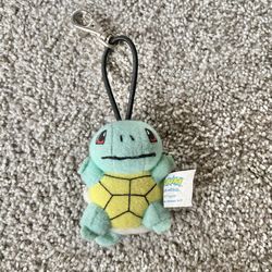 Vintage 1998 Pokémon Squirtle #07 Plush Keychain