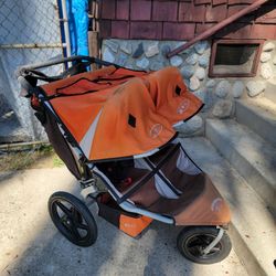 Bob  Double Duallie Jogging Stroller-Orange