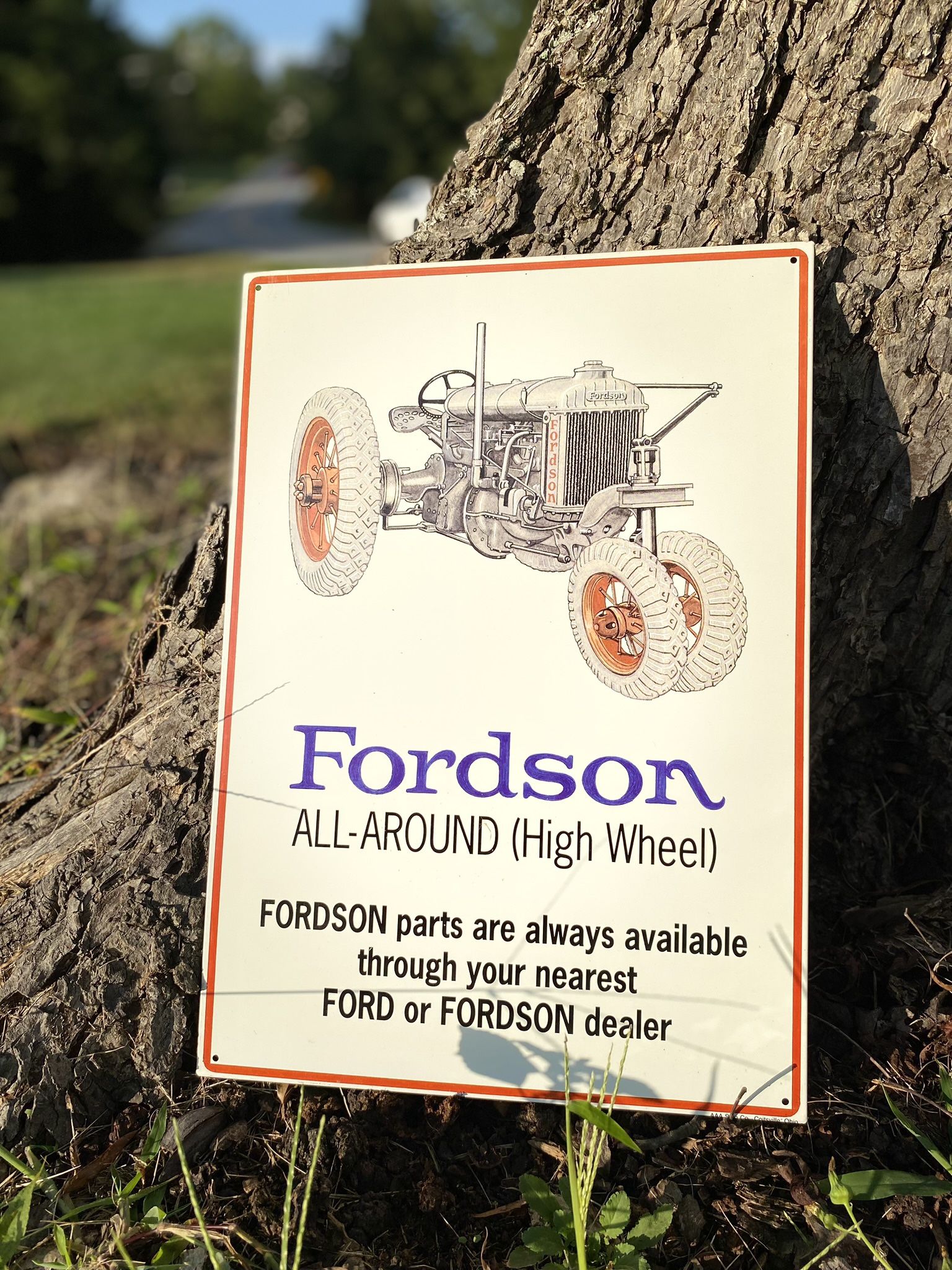 Fordson Tractor Sign 12”x16”