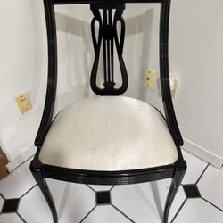 Black lacquered chairs - 2