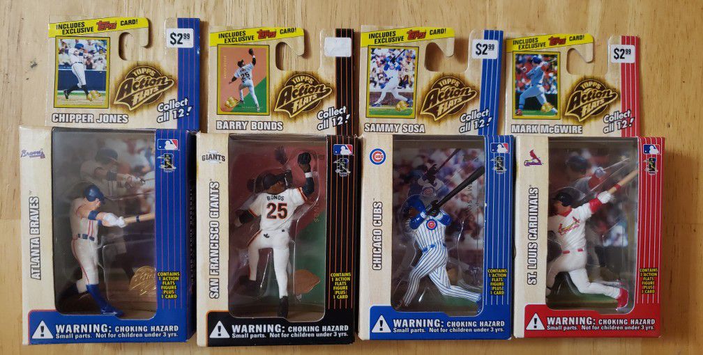 Collectable Tops Action Flats Baseball Figures