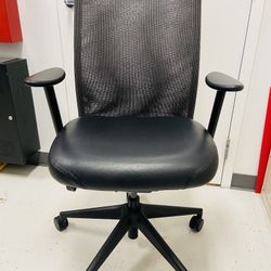 Office Chair Leather Adjustable 