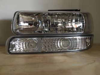 99-02 Silverado 00-06 tahoe clear headlights and signals