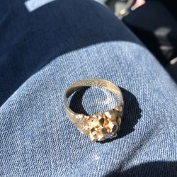 Heavy Diamond 14k Ring