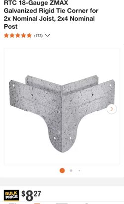 Galvanized Rigid Tie Corner RTC Simpson Bracket