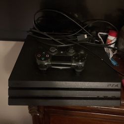 PS4 Pro With Cords