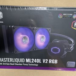 Gaming PC New  Water Cooler MasterLuquid ML240L V2 RGB  Intel / Amd 