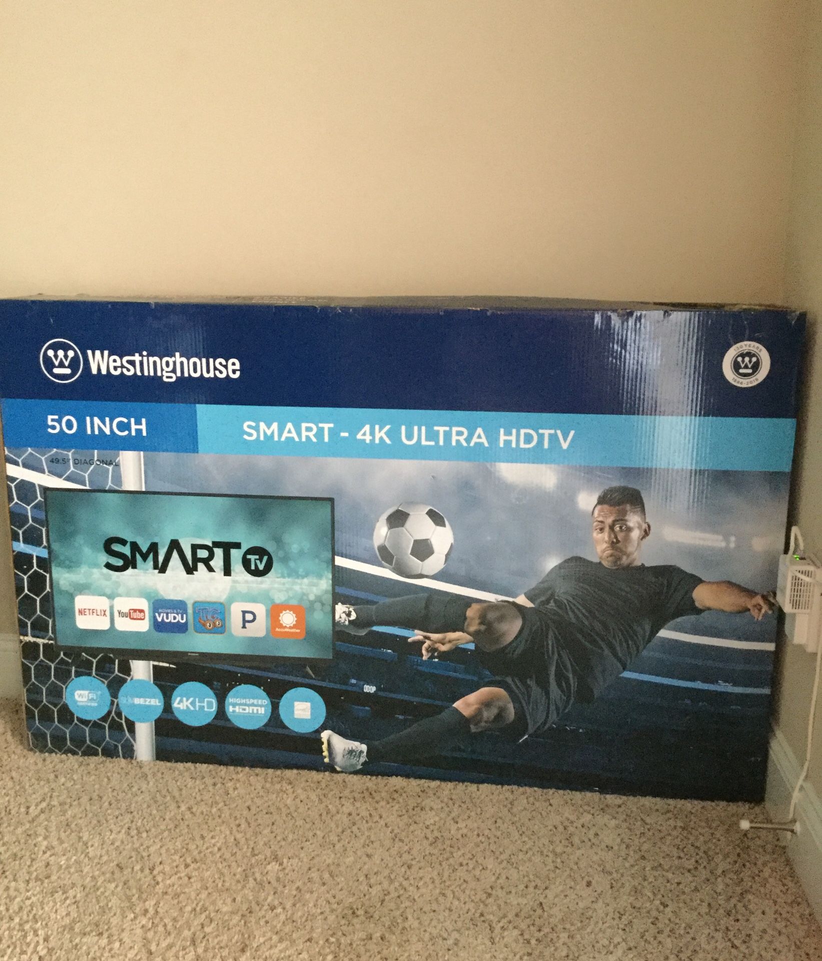 50” Smart 4K U-HD Tv (Westinghouse)
