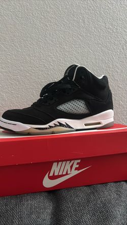 Air Jordan 5 Black White Sneakers kids size 5.5