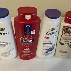 Dove And Old Spice Body Wash Bundle 