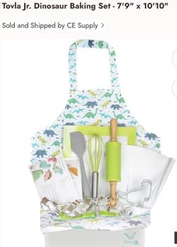New in box Tovla jr. kids dinosaur baking set