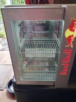Authentic Red Bull Countertop Can Cooler Mini Fridge – Tested & Chills Super Fast & Very Cold!
