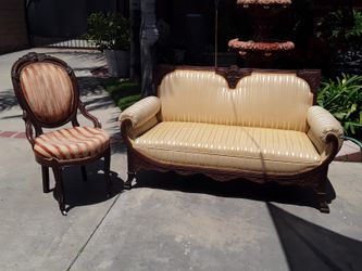 Beautiful Antique Sofa And Chair