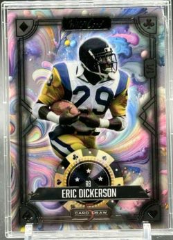 Real Nice Rare 2024 Wild Card 5 Card Draw Eric Dickerson Spring Edition 1/1... Mint.!!!