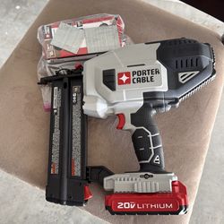 Porter Cabel Nail Gun battery operated like new