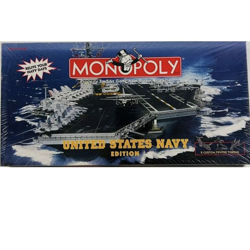 1998 US NAVY Monopoly Board Game SEALED 