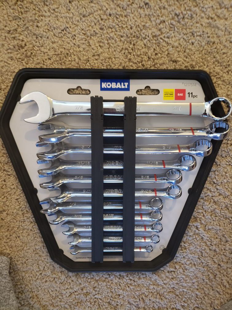 Kobalt 11-Piece 12-Point Standard (SAE) Standard Combination Wrench Set