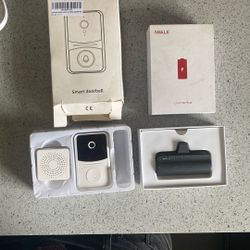 Smart WiFi Video Doorbell Camera + iWALK Portable Charger Bundle 