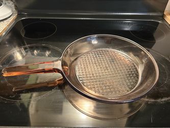 VISION Corning saucepan and waffle skillet