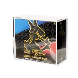 Pokemon ETB ACRYLIC DISPLAY CASE PROTECTOR FOR Elite Trainer Box, Magnetic