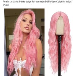 Long Pink Wig