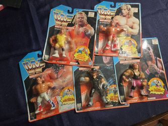 WWF Hasbro Action Figures Lot of 5 MOC