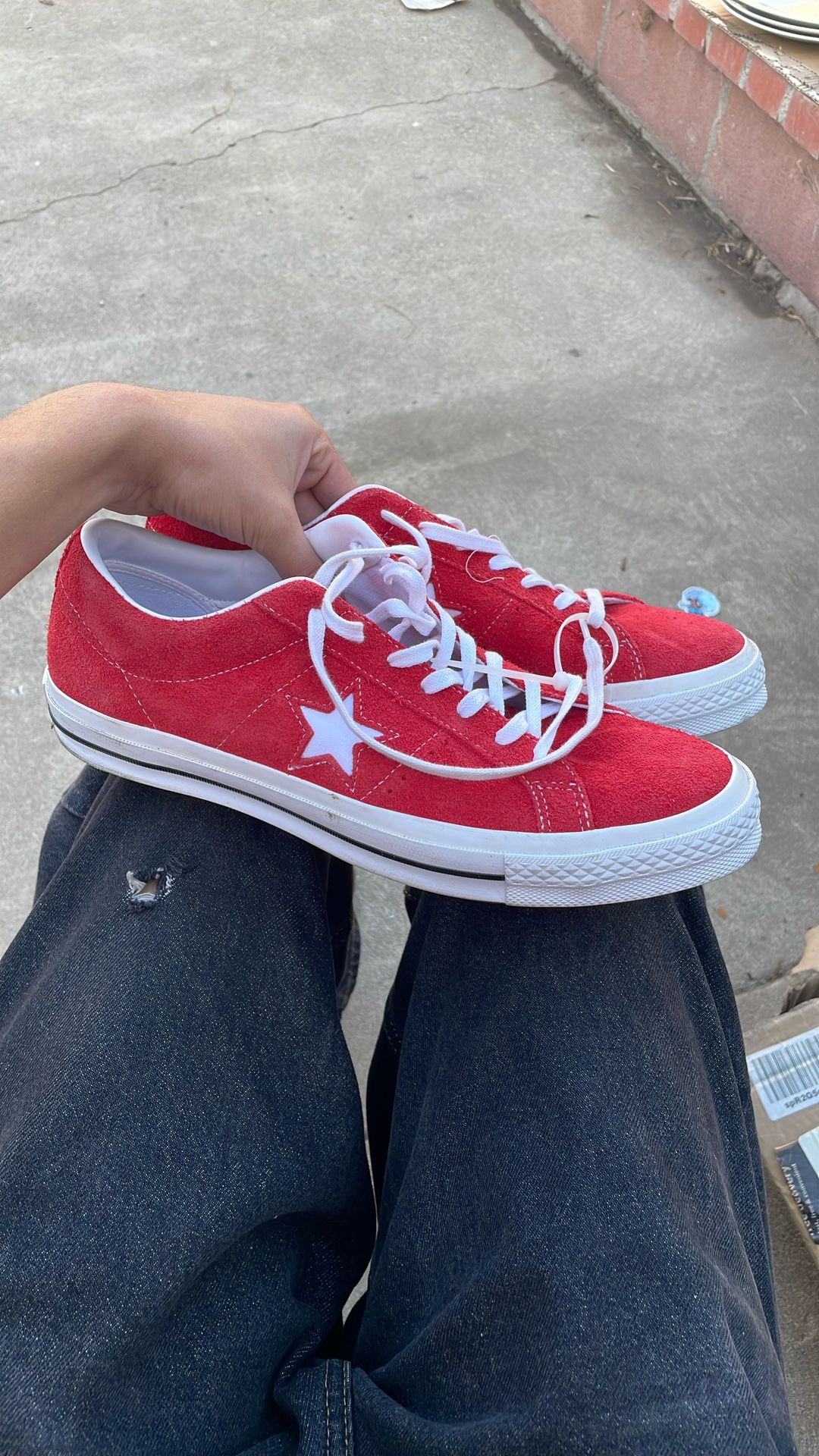 Converse One Star 95 Universe Low Top Red Suede