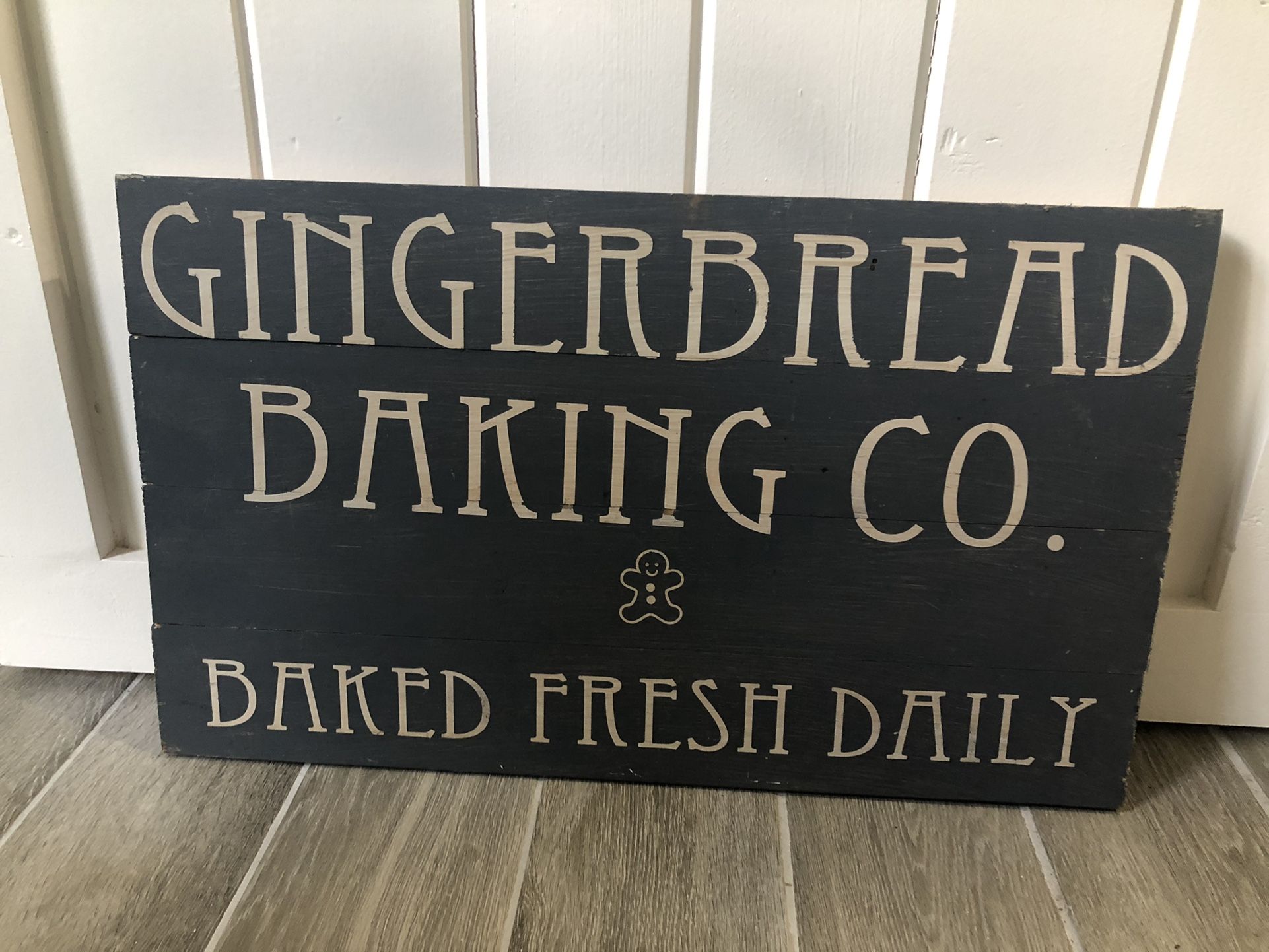 Hand painted Wood Christmas Sign
