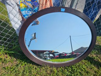 Large oval mirror