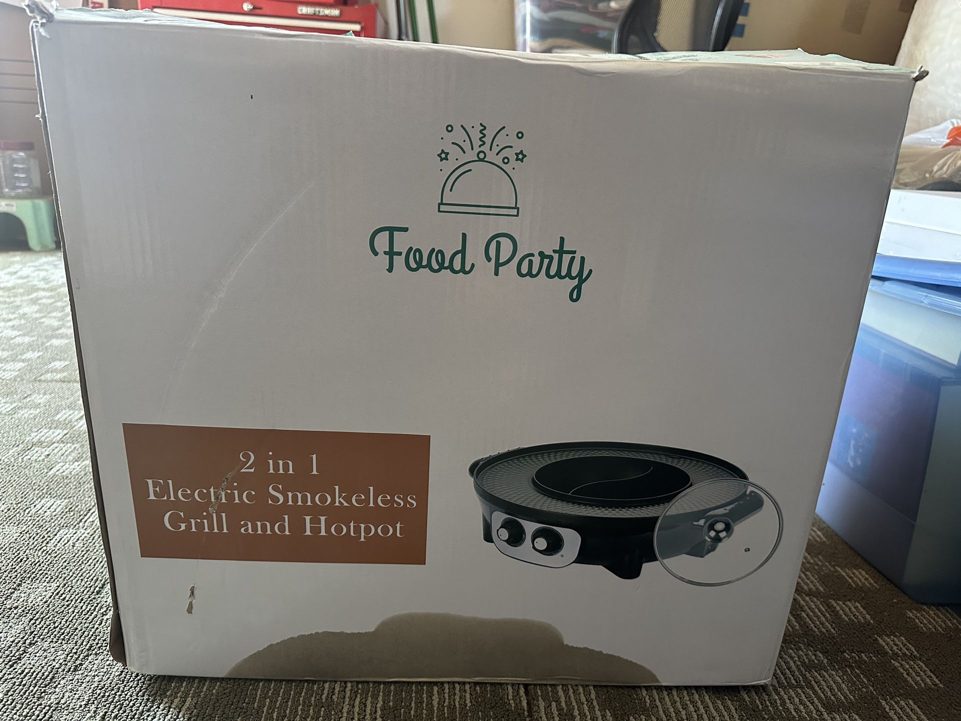 Food Party 2 In 1 Grill And Hotpot