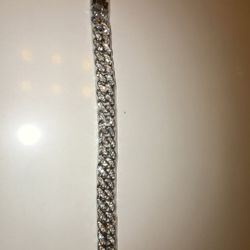 Men's Iced Miami Cuban Bracelet 925 Sterling Silver Flooded Out CZ 7" 6MM