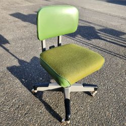 Hon Company Rolling Office Chair Tanker Mid Century Green Adjustable 