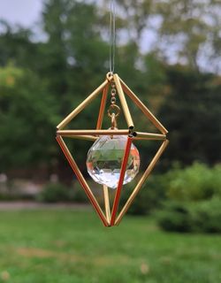 Suncatcher crystal prism - handmade