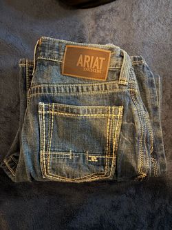 blue ariat m4 relaxed bootcut jeans