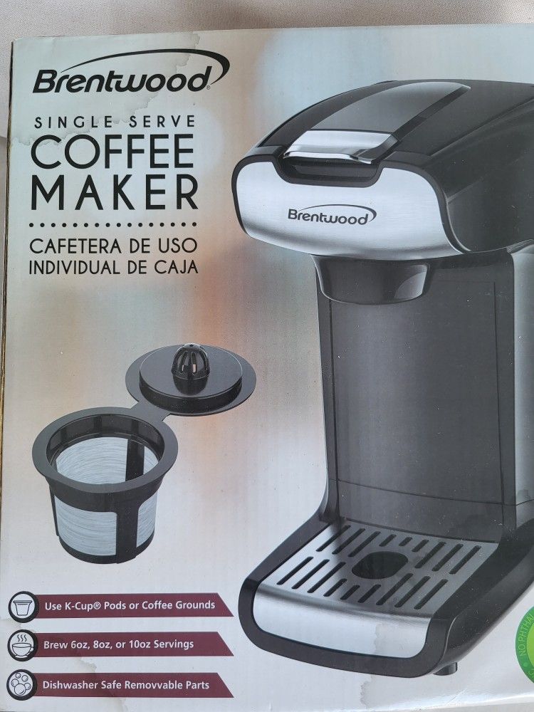 Brentwood AppliancsK-Cup 1 Serve Coffee Maker Black New in Box 