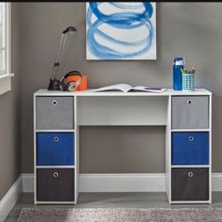 Computer Craft Desk with 6 Storage Bins  Brand New In The Box