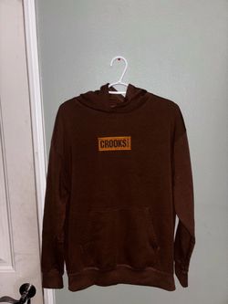 Crooks & Castles Brown Box Logo Hoodie