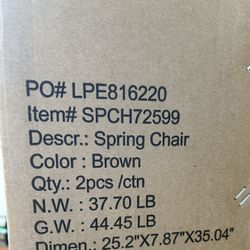 Patio Chairs Still Boxed 