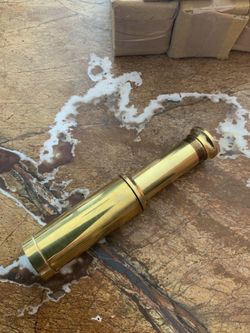 6 BRASS TELESCOPES NEW IN THE BOX! PERFECT FOR NAUTICAL THEME PARTY! 