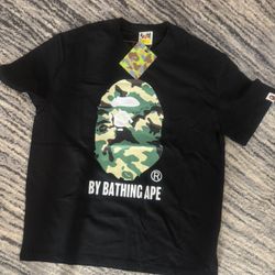 Black Camo Ape Head Graphic T-Shirt Size L 👕