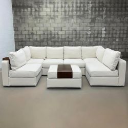 Floor Model/Return Lovesac Seashell Polylinen Sactional - 🚚 FREE SHIPPING 