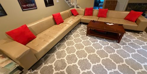 Sectional leather sofa