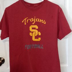 USC Trojans Football T-shirt Size Medium Red