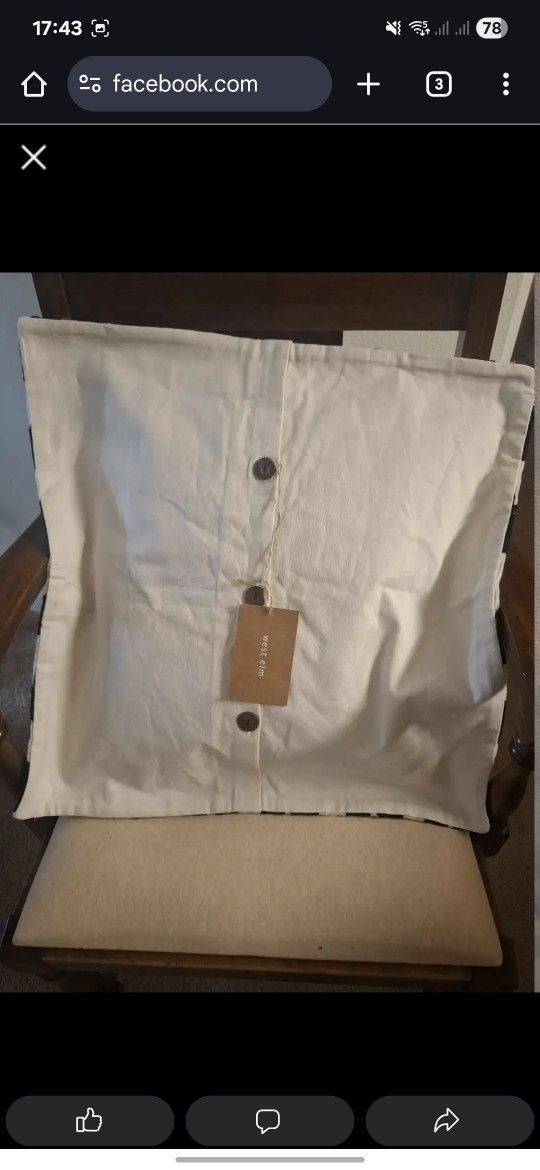 Brand New West Elm Pillow Cover